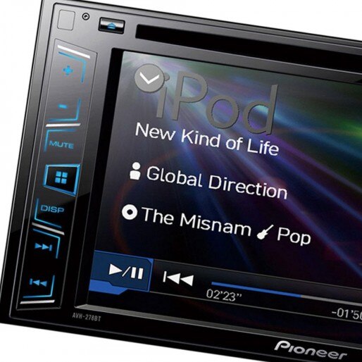 DVD automotivo com interface para iPods