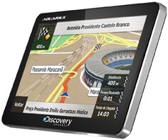Navegador GPS Aquarius Discovery com 3D