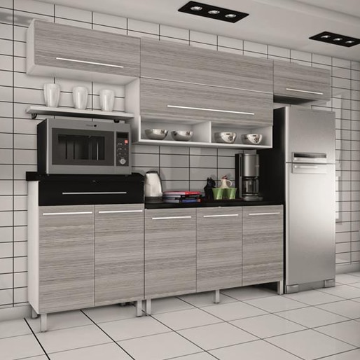 cozinha bartira glamour 6 peças mpd