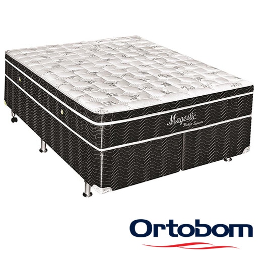cama box colchão ortobom magestic