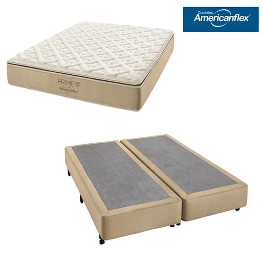 cama box queen colchao americanflex prime madeira reflorestada