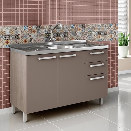 Balcão Bartira Topázio pia bella franke cozinha