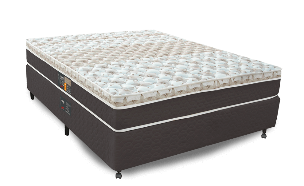Cama Box Sleep Class Hibrido Castor Casal