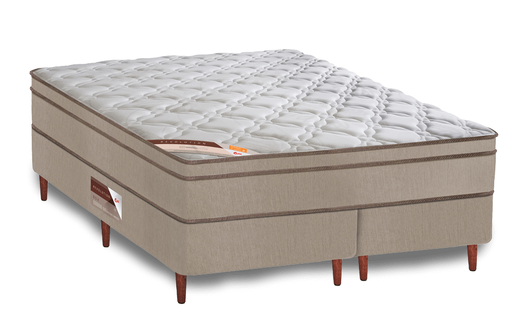 Cama Box Super King Castor Revolution 