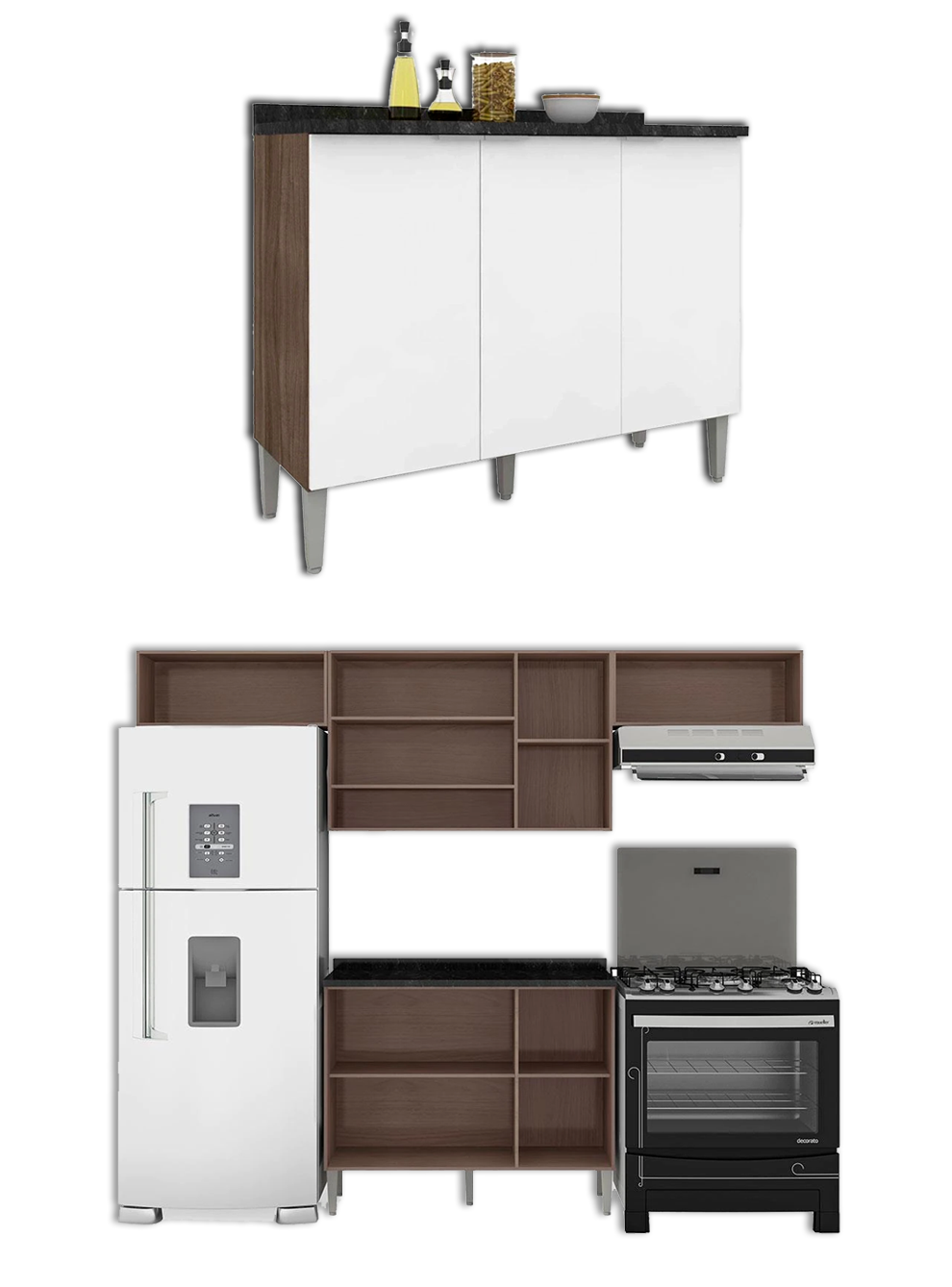 Cozinha Bartira Turmalina estrutura revestimento