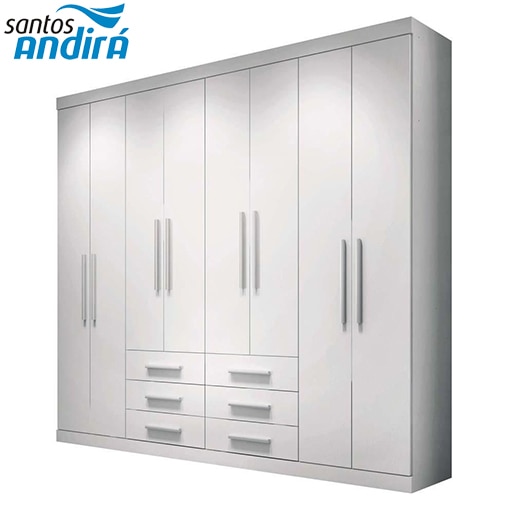Guarda-Roupa Santos Andirá Havana Master Cofre embutido