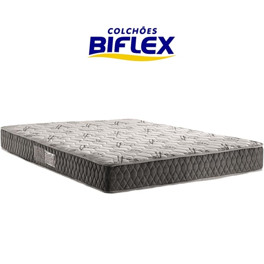 Colchão Casal Biflex Ávila Grafite Branco móveis cama