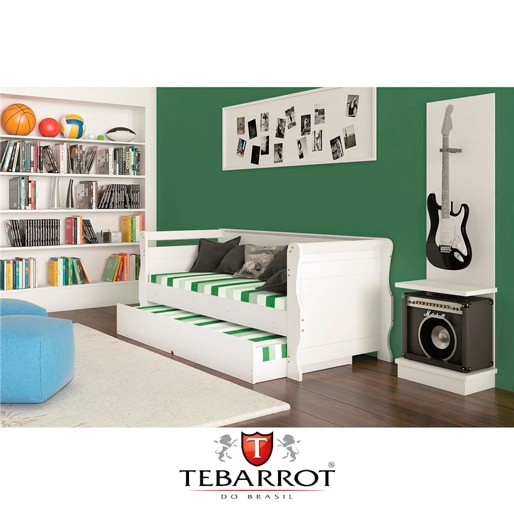 bicama solteiro tebarrot doll branca design
