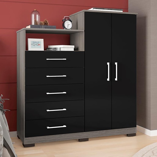 cômoda bartira cambuci 5 gavetas