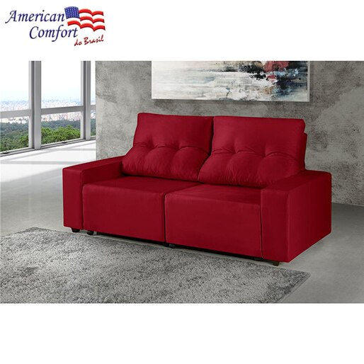 Sofá American Comfort Viena Três Lugares