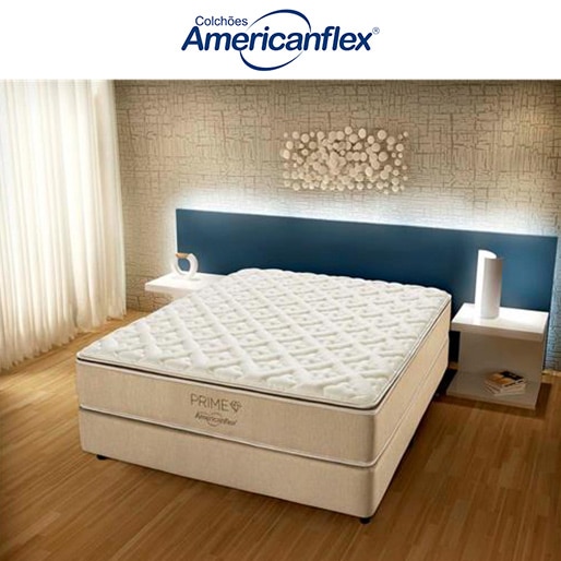 Base Box Colchão Casal AmericanFlex Prime