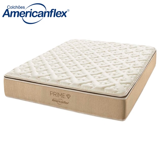 Colchão Casal AmericanFlex Prime com Pillow Top e Molas Ensacadas conforto estabilidade