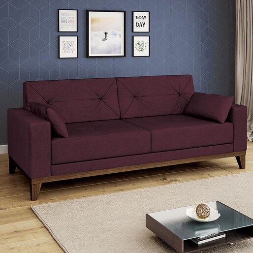 sofa 3lugares linoforte grazzi madeira reflorestamento