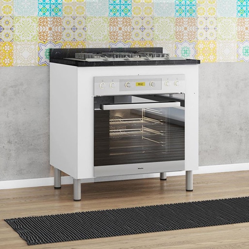 Balcão Bartira Rubi cooktop forno casa cozinha