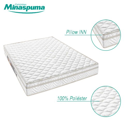 Colchão Queen Size Minaspuma Solene espuma 100kg