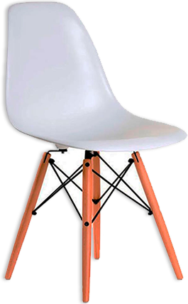 Cadeira Garden Life Eames Plus branca
