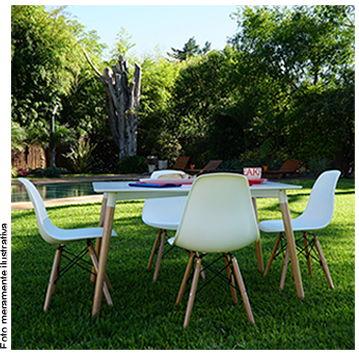 Cadeiras Garden Life ambientadas