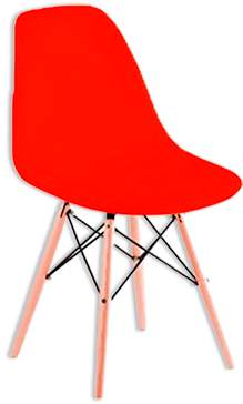 Cadeira Garden Life Eames Plus vermelha