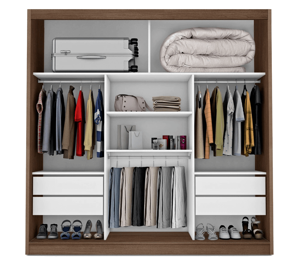 Guarda-Roupa Fama Flórida Plus gavetas medidas