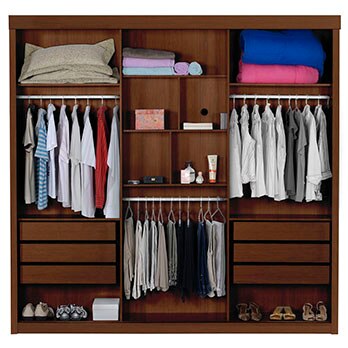 Guarda-Roupa Gelius Inovação Plus com 3 Portas e 6 Gavetas