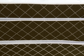 cama box conjugado casal Plumatex Lottus Branco Marrom tecido