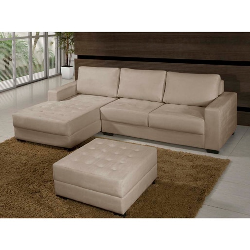 Sofá 3 lugares American Comfort América Chaise