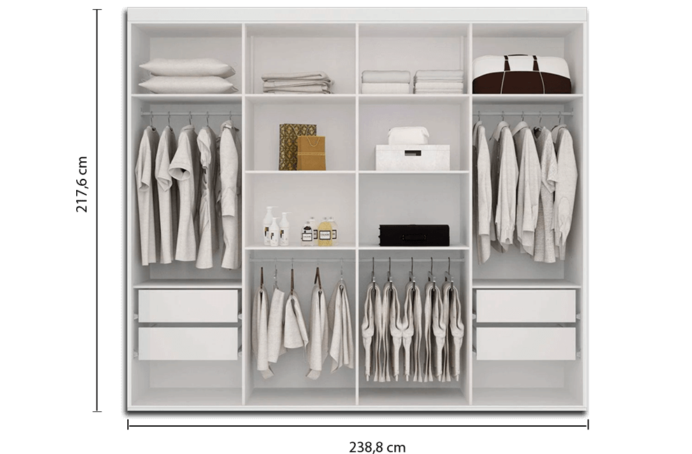 Guarda-Roupa Santos Andirá Havana Master Vip