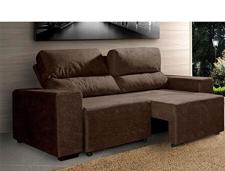 Sofá de 3 lugares American Comfort Montana reclinável