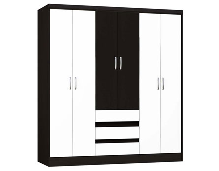 Guarda-Roupa Araplac Paris vem com 6 Portas e 3 Gavetas - O equilíbrio perfeito entre design e praticidade