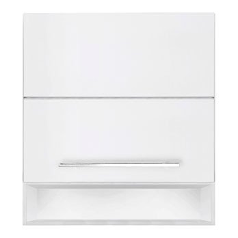 armário basculante médio Bartira Glamour Branco