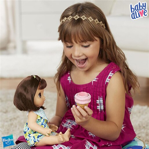 Boneca Hasbro Baby Alive Sobremesa Mágica criança 3 anos