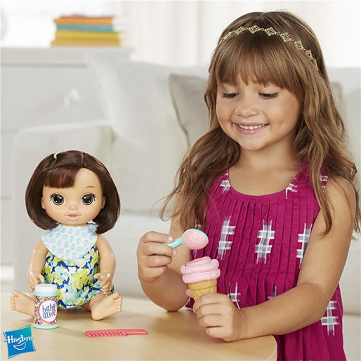Boneca Hasbro Baby Alive Sobremesa Mágica acessórios brincadeira menina