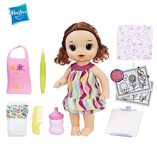 boneca hasbro baby alive – pequena artista acessórios