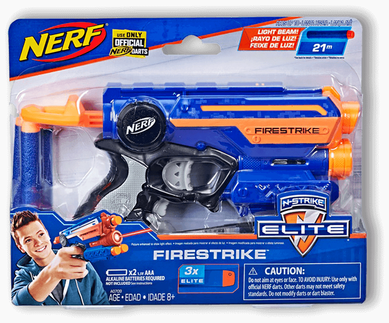 Lançador Dardos Nerf N-Strike Firestrike feixe luz