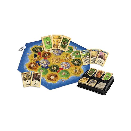 Jogo Colonizadores Catan Grow crianças brinquedos tabuleiro dados