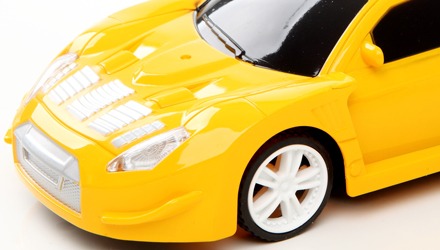 road car carro controle remoto estrela desig modelo esportivo amarelo