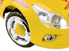 Mini veículo com farol, adesivos e garantia de 3 meses