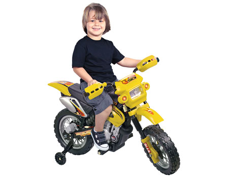 Moto Elétrica Homeplay Motocross 244 - Buzina para pedir passagem e som de motor para aumentar a sensação de realidade