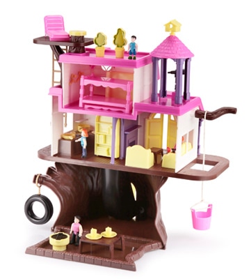 Casa na Árvore Homeplay com 4 bonecos