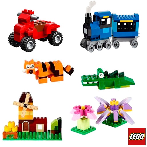 LEGO Classic Caixa Média de Peças Criativas 484 Peças plástico bloco montar
