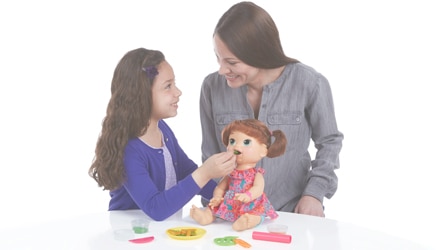 boneca baby alive comilona morena hasbro momento mamae filhinha