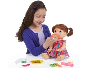 boneca baby alive comilona morena hasbro suquinho