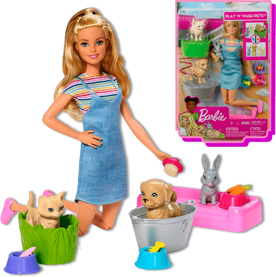 Boneca Barbie Sisters Pets Mattel