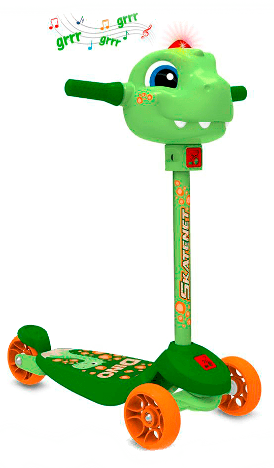 Patinete Skatenet Bandeirante chip sonoro luz 