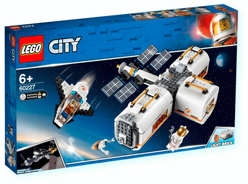 Figuras, veículos e outros acessórios nas 412 peças do conjunto Lego Estação Espacial peças