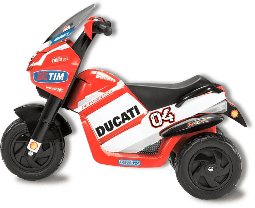 Moto Elétrica Peg-Pérego Ducati bateria
