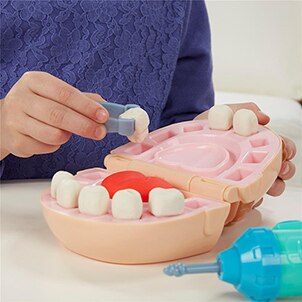 Conjunto Play-Doh Hasbro Dentista dentes massinha de modelar brinquedo