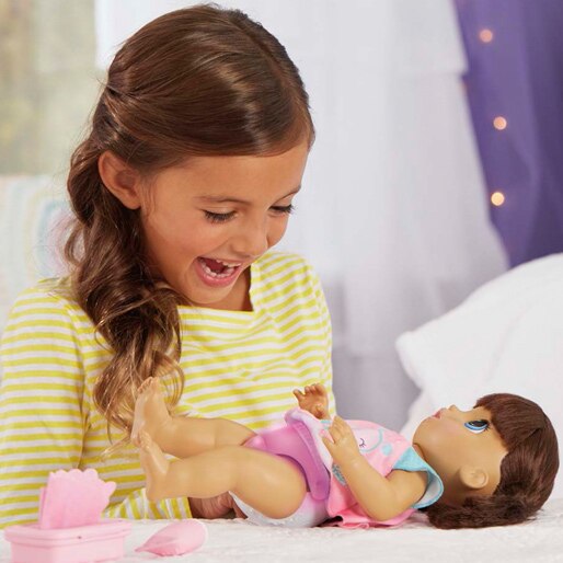 Boneca Baby Alive Hasbro brincadeira meninas garotas crianças fralda fraldinha