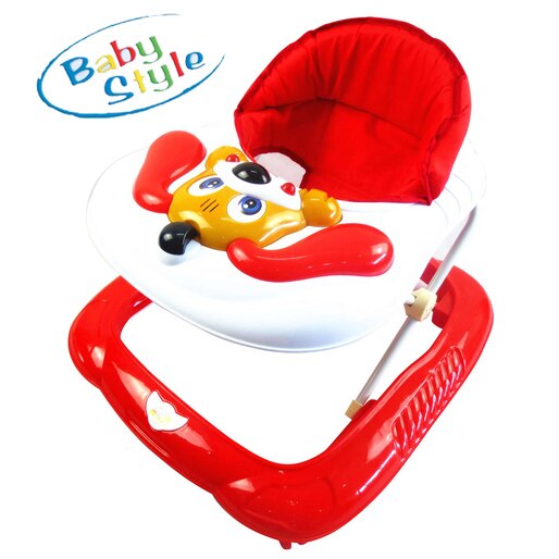 andador baby style bichos cachorro – vermelho