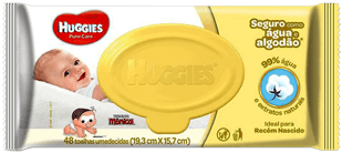Lenços Umedecidos Huggies Primeiros 100 Dias 48 Unidades
